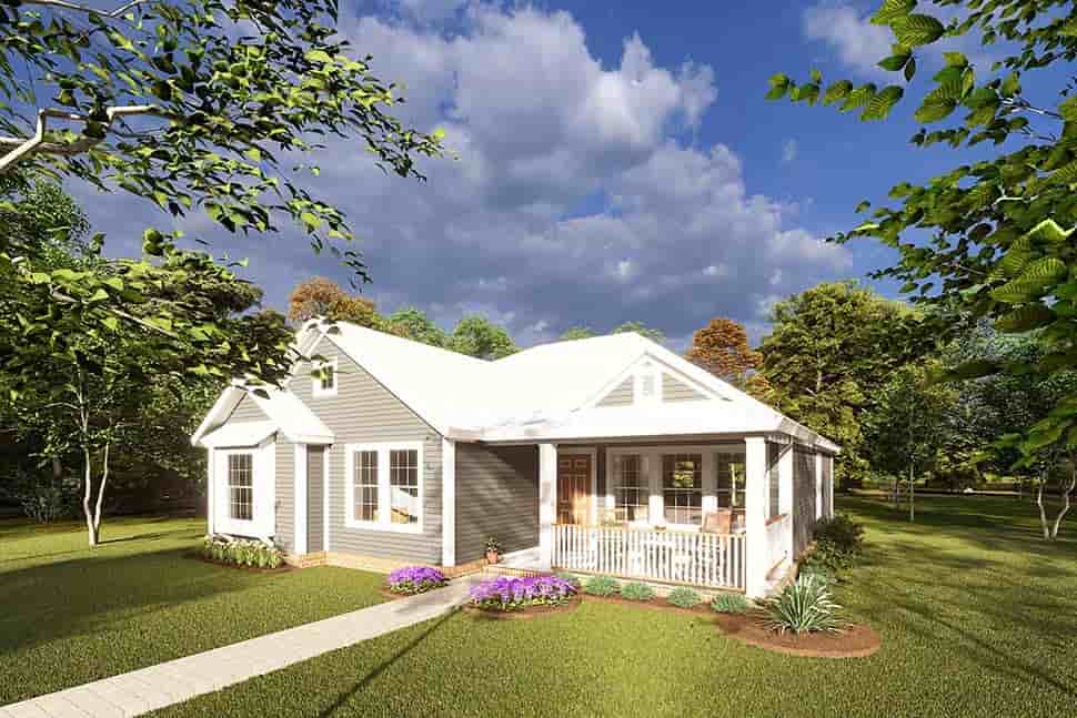 Traditional House Plan 66472 with 4 Beds, 2 Baths Picture 4