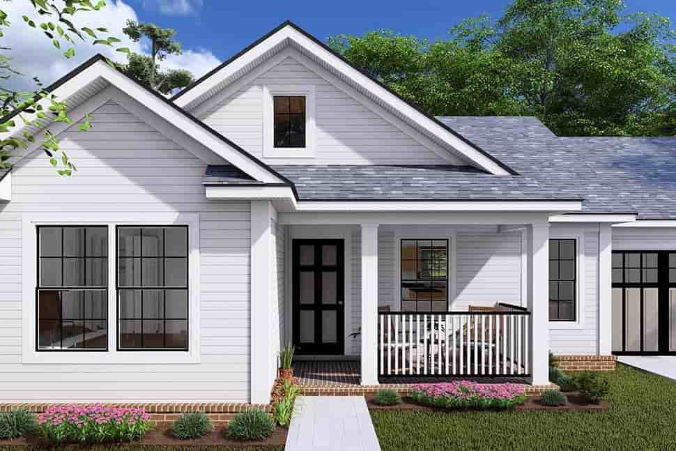 Ranch, Traditional House Plan 66492 with 2 Beds, 2 Baths, 2 Car Garage Picture 3