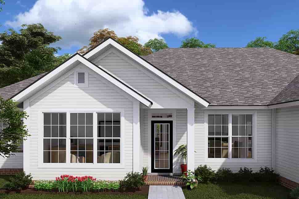 Traditional House Plan 66552 with 3 Beds, 2 Baths, 2 Car Garage Picture 3