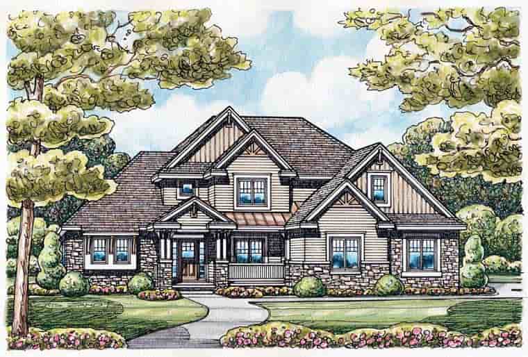 Country, European House Plan 66681 with 3 Beds, 3 Baths, 3 Car Garage Picture 4