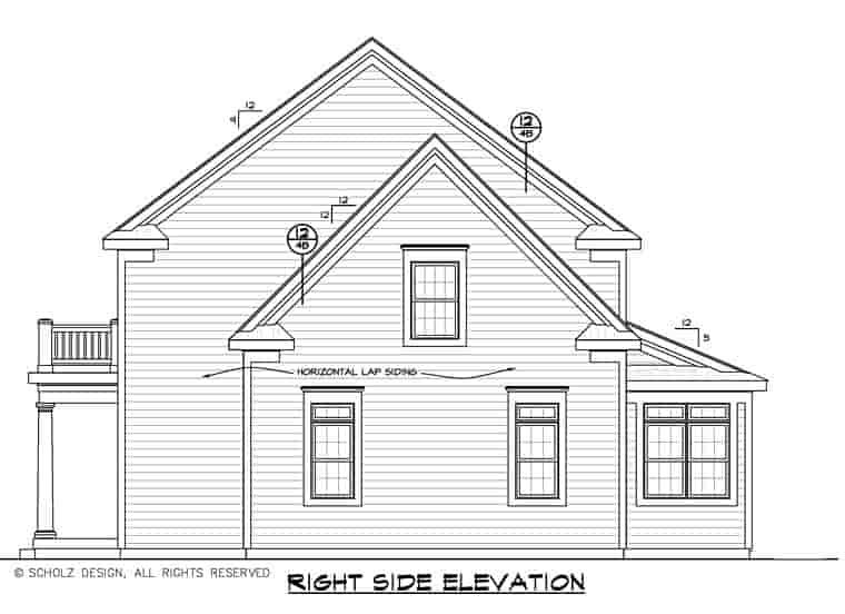 Colonial, Country, Southern House Plan 66737 with 3 Beds, 3 Baths, 2 Car Garage Picture 2