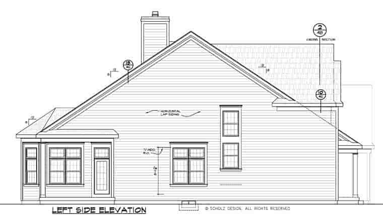 Country, Craftsman, Traditional House Plan 66739 with 3 Beds, 3 Baths, 2 Car Garage Picture 1