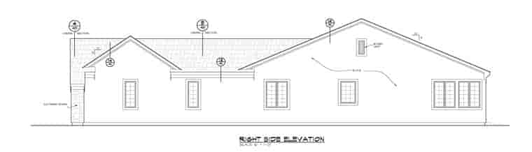 Traditional House Plan 66749 with 2 Beds, 2 Baths, 3 Car Garage Picture 2