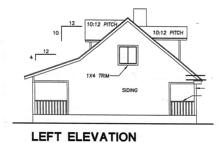 Cape Cod House Plan 67604 with 3 Beds, 2 Baths Picture 1