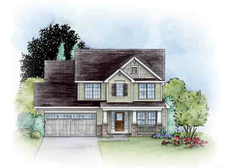 Traditional House Plan 67888 with 3 Beds, 3 Baths, 2 Car Garage Picture 14