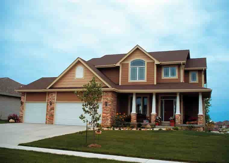 Traditional House Plan 67938 with 3 Beds, 3 Baths, 2 Car Garage Picture 3