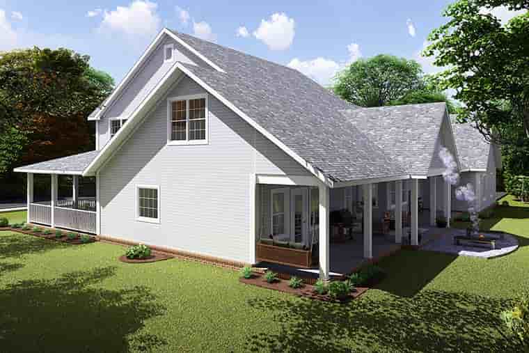 Country, Farmhouse House Plan 68162 with 4 Beds, 3 Baths, 3 Car Garage Picture 5