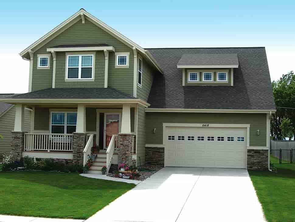 Craftsman House Plan 68234 with 3 Beds, 3 Baths, 2 Car Garage Picture 4