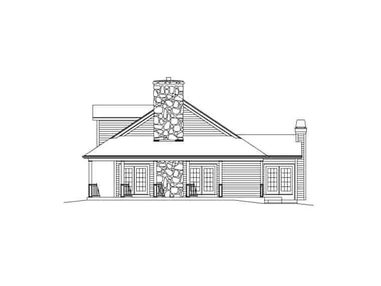 Country, Farmhouse House Plan 69004 with 3 Beds, 3 Baths, 3 Car Garage Picture 2