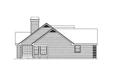 Traditional House Plan 69017 with 4 Beds, 2 Baths, 2 Car Garage Picture 1