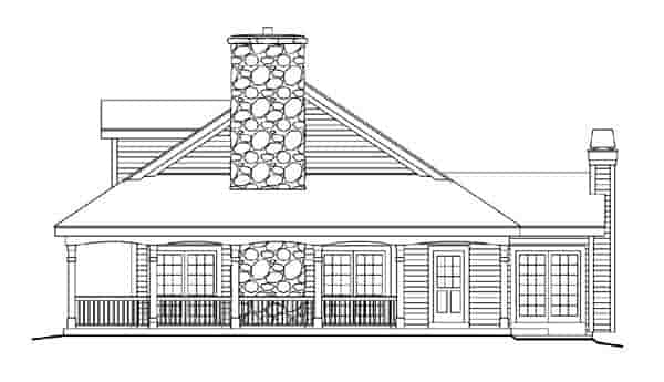 Country, Farmhouse, Ranch, Southern House Plan 69020 with 3 Beds, 2 Baths, 3 Car Garage Picture 2
