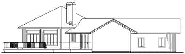 Contemporary, One-Story House Plan 69103 with 3 Beds, 2 Baths, 2 Car Garage Picture 1