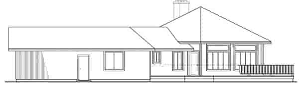 Contemporary, One-Story House Plan 69103 with 3 Beds, 2 Baths, 2 Car Garage Picture 2