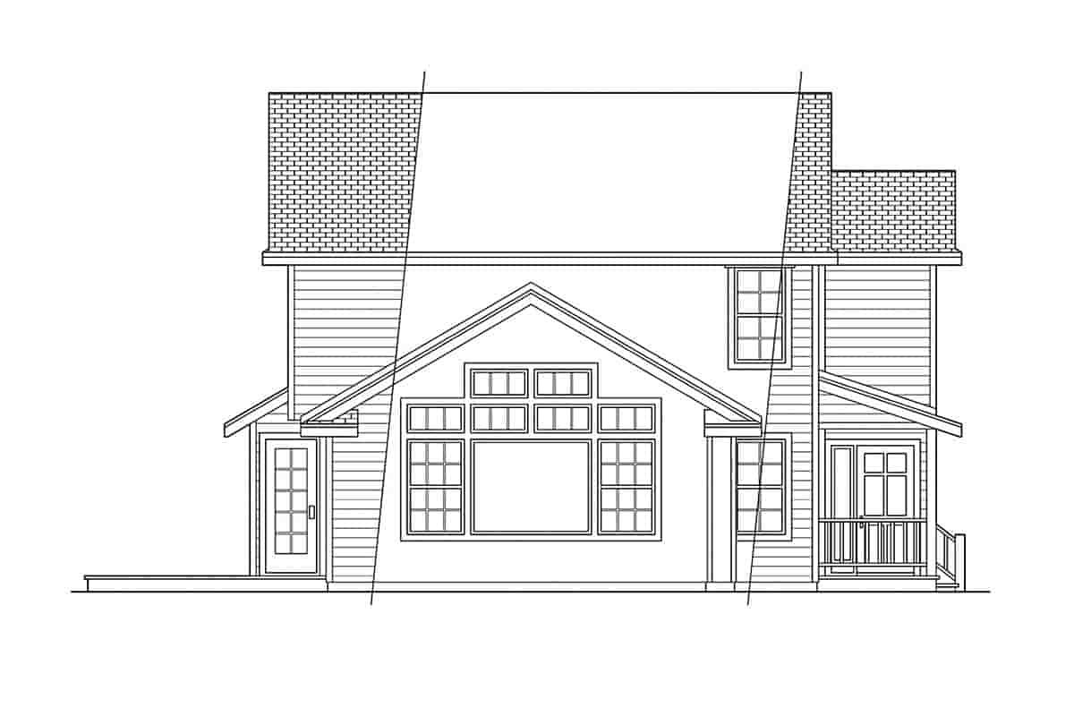 Country, Farmhouse House Plan 69227 with 3 Beds, 2.5 Baths, 2 Car Garage Picture 2