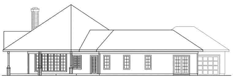Traditional House Plan 69298 with 3 Beds, 2.5 Baths, 3 Car Garage Picture 1