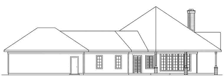 Traditional House Plan 69298 with 3 Beds, 2.5 Baths, 3 Car Garage Picture 2