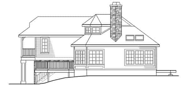 Craftsman, Traditional House Plan 69354 with 1 Beds, 2 Baths, 1 Car Garage Picture 2