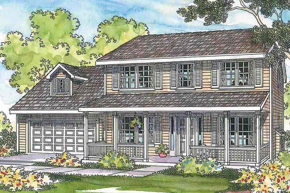 Country House Plan 69471 with 3 Beds, 2.5 Baths, 2 Car Garage Picture 3