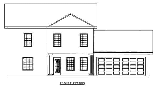 Traditional House Plan 70922 with 3 Beds, 3 Baths, 2 Car Garage Picture 3