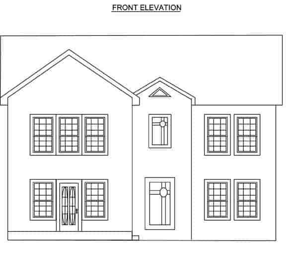 Traditional House Plan 70935 with 3 Beds, 3 Baths, 2 Car Garage Picture 3