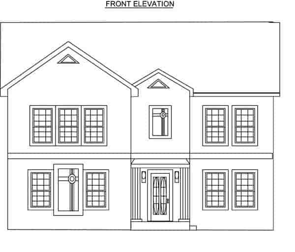 Traditional House Plan 70936 with 3 Beds, 3 Baths, 2 Car Garage Picture 3