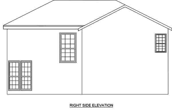 Contemporary House Plan 70949 with 3 Beds, 3 Baths, 2 Car Garage Picture 5