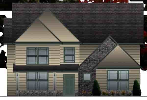 Traditional House Plan 71303 with 3 Beds, 3 Baths, 2 Car Garage Picture 1