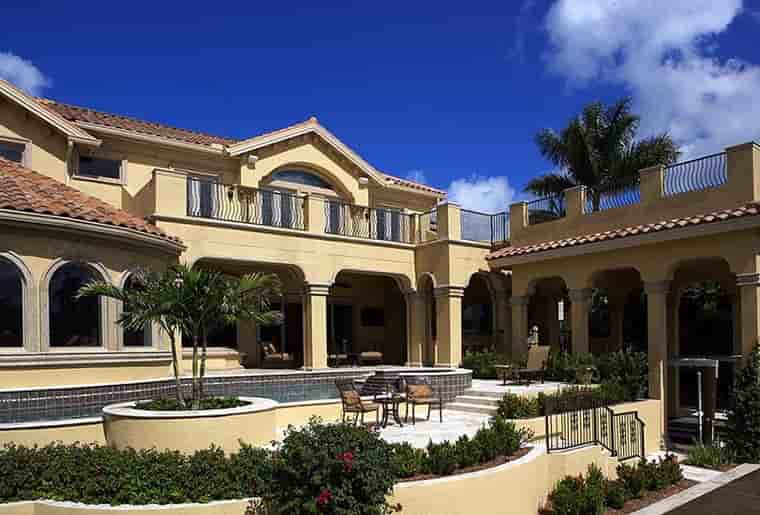Coastal, Contemporary, Florida, Mediterranean House Plan 71502 with 5 Beds, 6 Baths, 3 Car Garage Picture 4