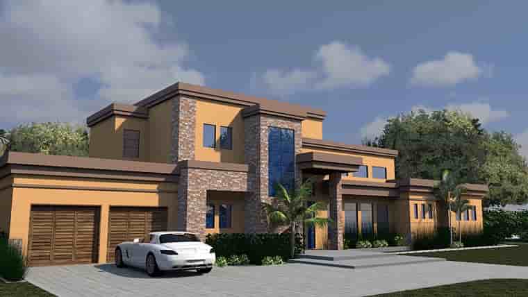 Contemporary, Modern House Plan 71535 with 4 Beds, 6 Baths, 3 Car Garage Picture 1