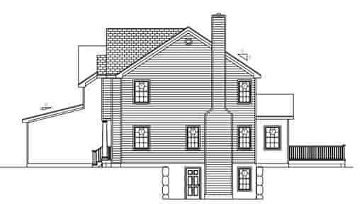Cottage, Farmhouse House Plan 71900 with 4 Beds, 3 Baths, 3 Car Garage Picture 2