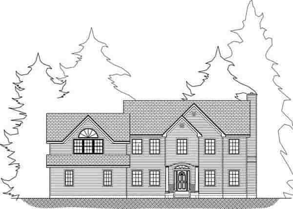 Cottage, Farmhouse House Plan 71900 with 4 Beds, 3 Baths, 3 Car Garage Picture 3