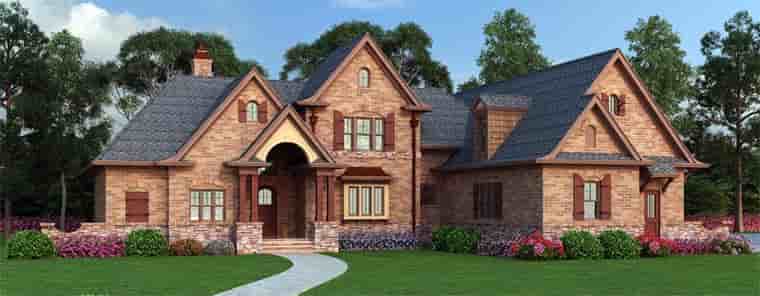 European, French Country, Traditional House Plan 72166 with 3 Beds, 2 Baths, 2 Car Garage Picture 1