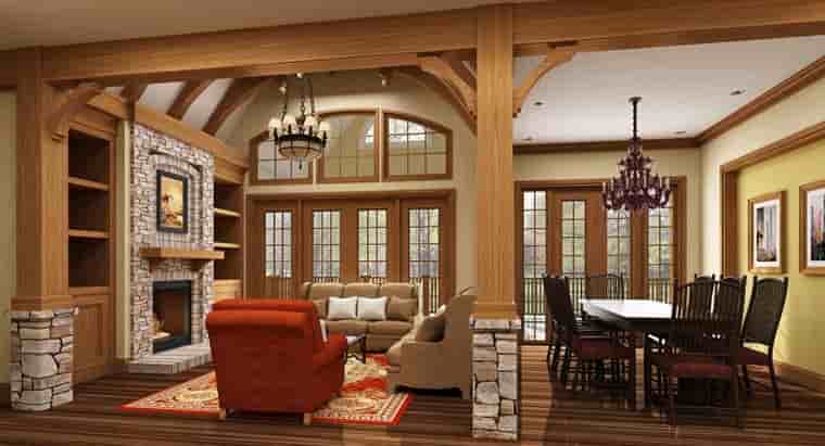 European, French Country, Traditional House Plan 72166 with 3 Beds, 2 Baths, 2 Car Garage Picture 4