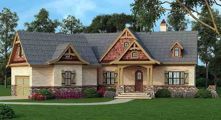 Ranch House Plan 72168 with 3 Beds, 3 Baths, 2 Car Garage Picture 1