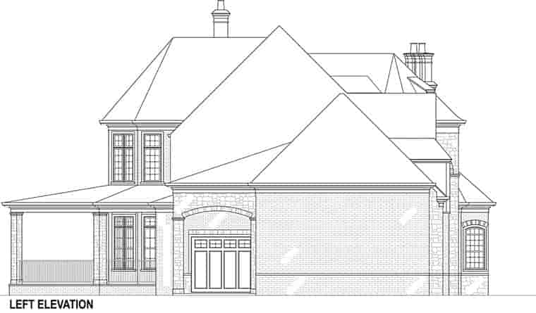 European, French Country House Plan 72226 with 5 Beds, 5 Baths, 5 Car Garage Picture 3