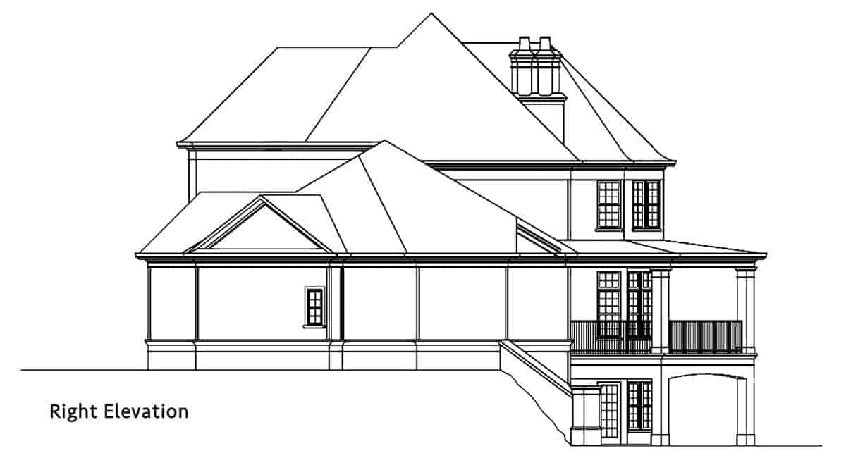 Country, European, French Country House Plan 72249 with 4 Beds, 4 Baths, 3 Car Garage Picture 1