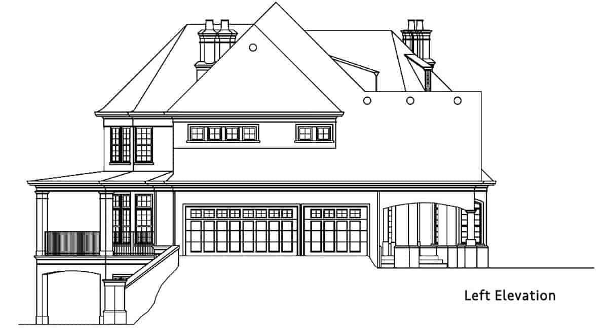 Country, European, French Country House Plan 72249 with 4 Beds, 4 Baths, 3 Car Garage Picture 2