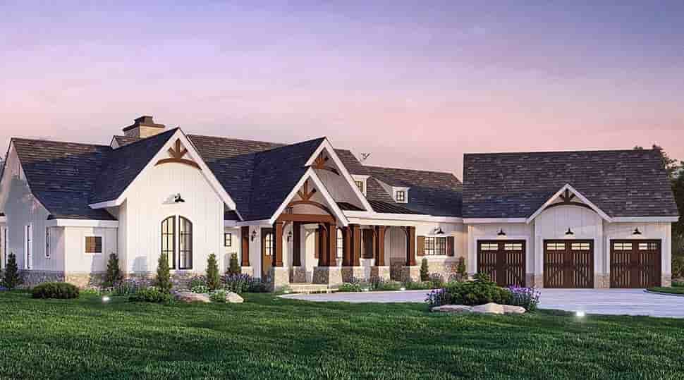Country, Craftsman, Farmhouse, Traditional House Plan 72261 with 3 Beds, 3 Baths, 3 Car Garage Picture 9