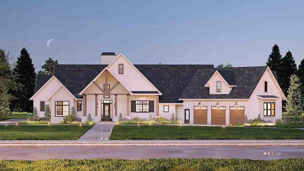 Country, Craftsman, Farmhouse, Traditional House Plan 72263 with 4 Beds, 4 Baths, 3 Car Garage Picture 4