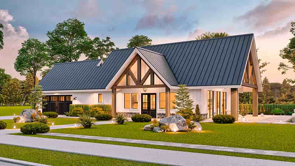 Country, Craftsman, Ranch House Plan 72275 with 3 Beds, 2 Baths, 2 Car Garage Picture 6