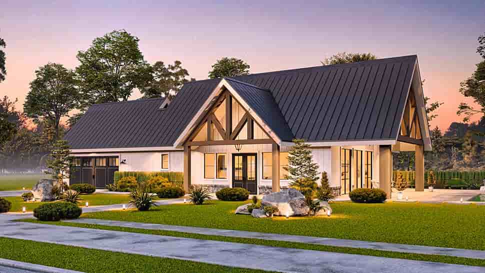 Country, Craftsman, Ranch House Plan 72275 with 3 Beds, 2 Baths, 2 Car Garage Picture 9