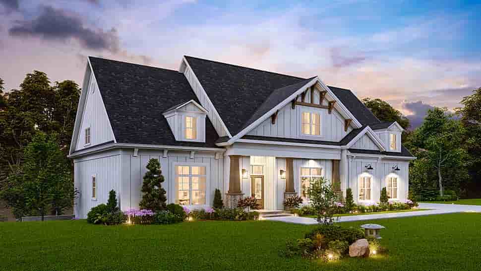Country, Craftsman, Traditional House Plan 72276 with 4 Beds, 5 Baths, 2 Car Garage Picture 4
