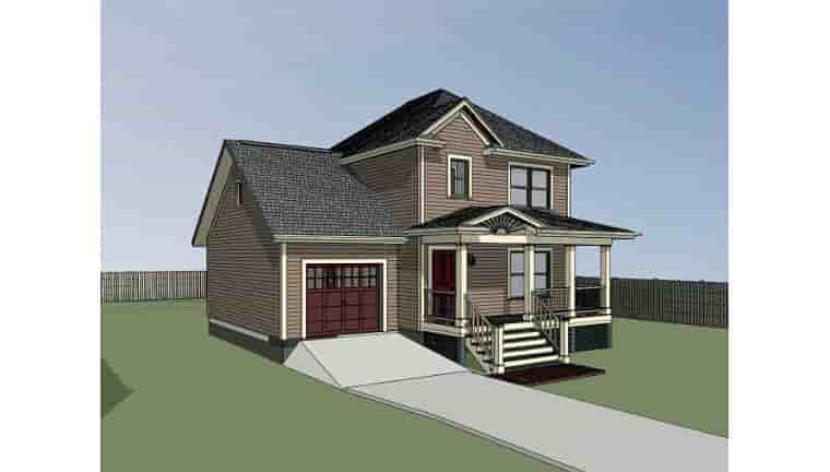 Bungalow House Plan 72705 with 3 Beds, 2 Baths, 1 Car Garage Picture 1