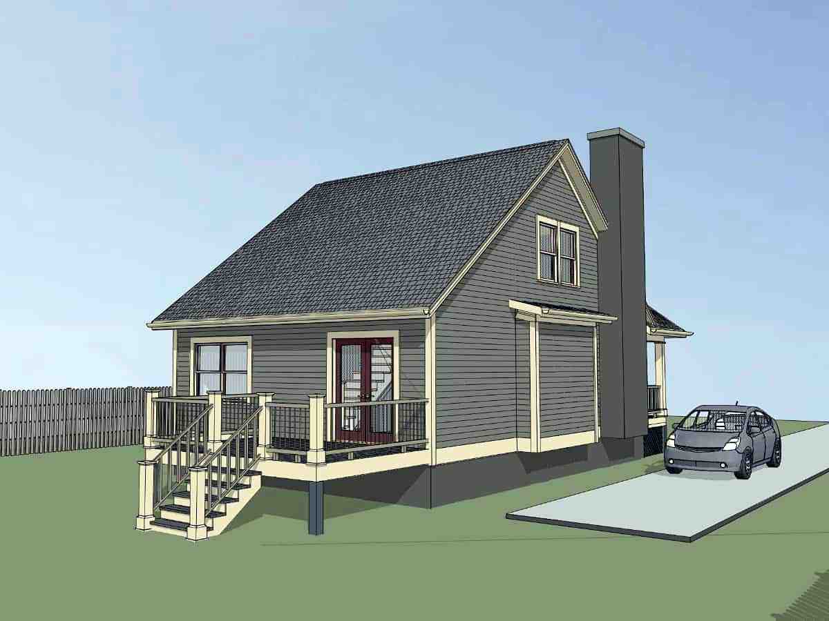 Bungalow House Plan 72717 with 3 Beds, 2 Baths, 2 Car Garage Picture 2