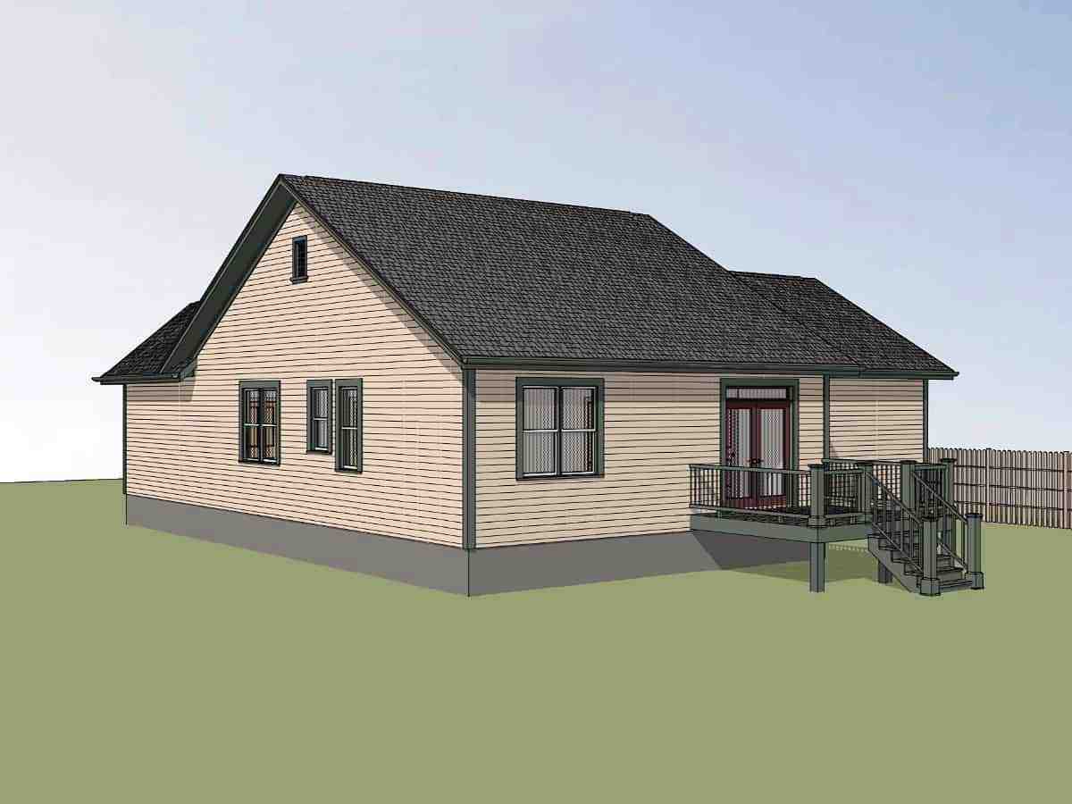 Bungalow House Plan 72728 with 3 Beds, 2 Baths, 2 Car Garage Picture 1