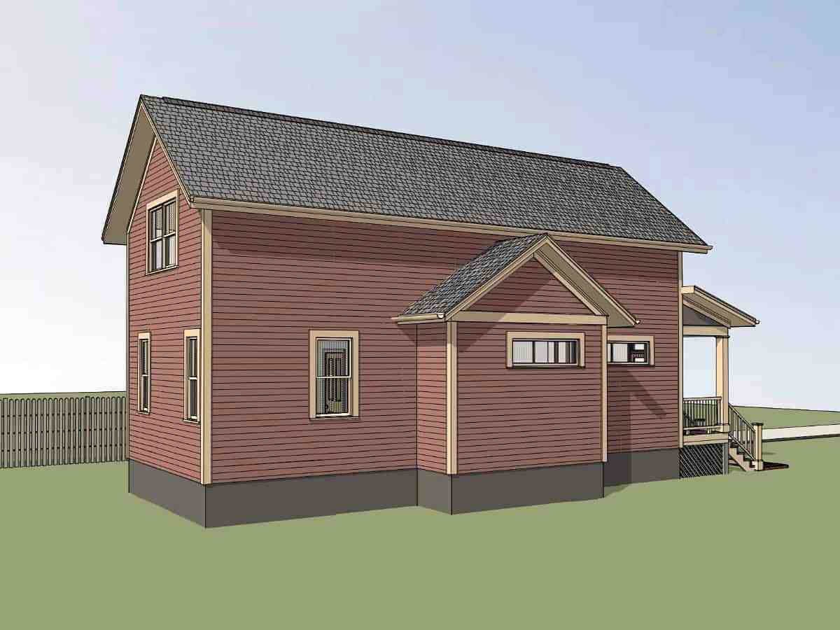 Bungalow House Plan 72729 with 3 Beds, 2 Baths, 1 Car Garage Picture 2