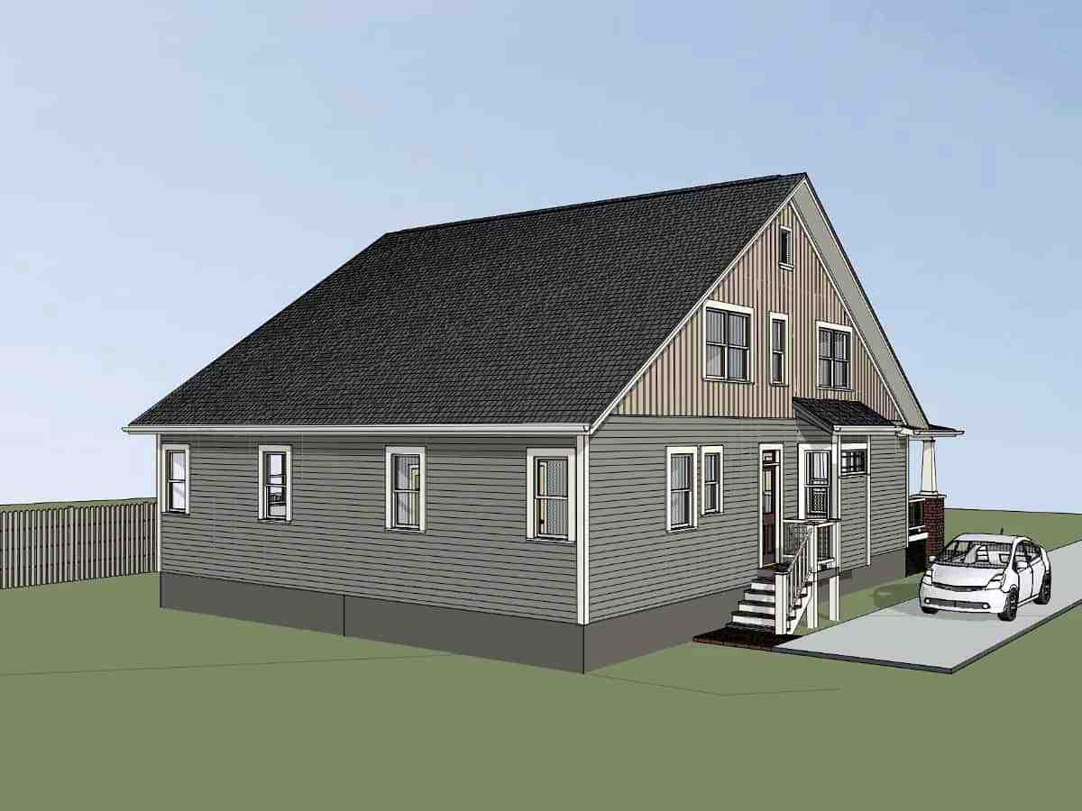 Bungalow Multi-Family Plan 72779 with 6 Beds, 4 Baths Picture 2