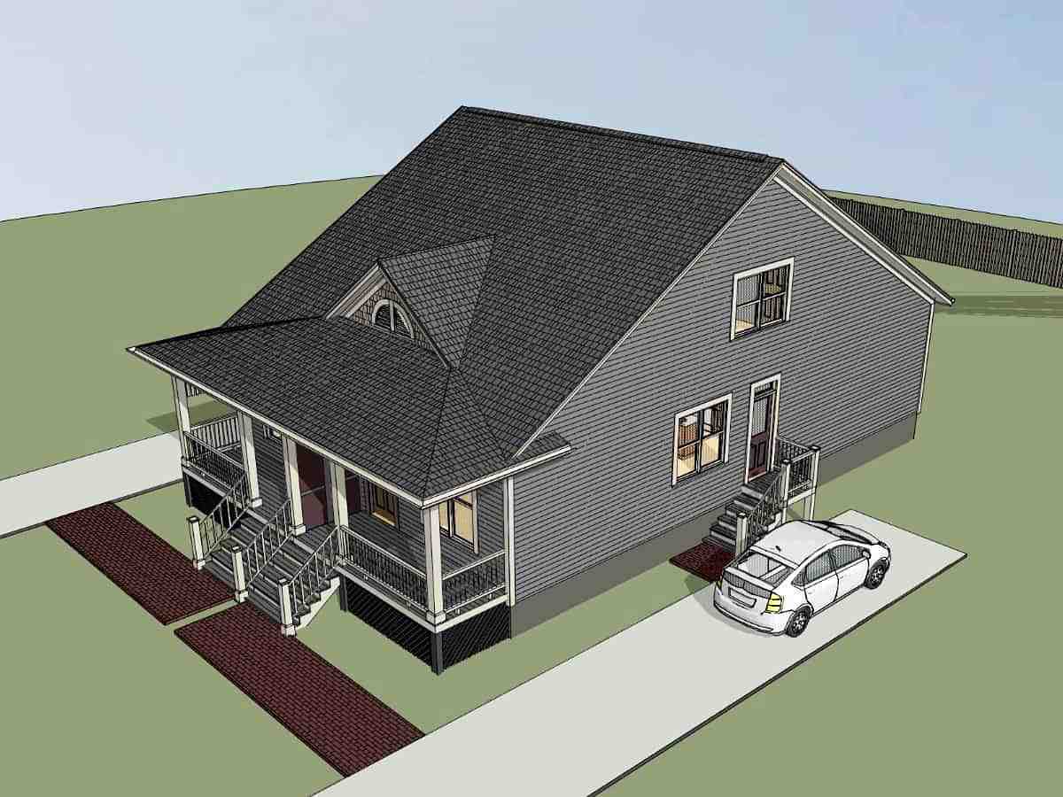 Multi-Family Plan 72786 with 4 Beds, 4 Baths Picture 1