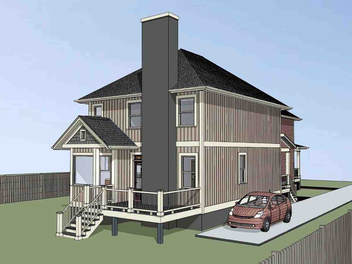 Multi-Family Plan 72792 with 5 Beds, 5 Baths Picture 2
