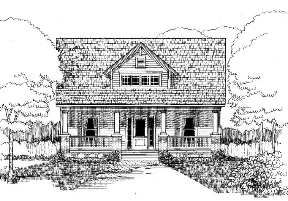 Bungalow, Craftsman House Plan 72798 with 3 Beds, 3 Baths Picture 3